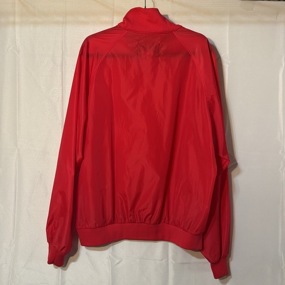 Eddie Bauer Mens Vintage Jacket Red Nylon Pullover Windbreaker Pockets. XL - Picture 6 of 9